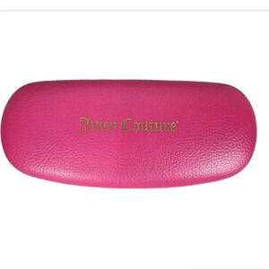 Juicy Couture Pebble Leather Hard Shell Sunglasses Case Hot  Pink Barbiecore